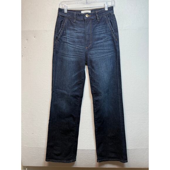 Evereve The Ever Trouser Wide Leg High Rise Jeans, Size 26 - Picture 1 of 5